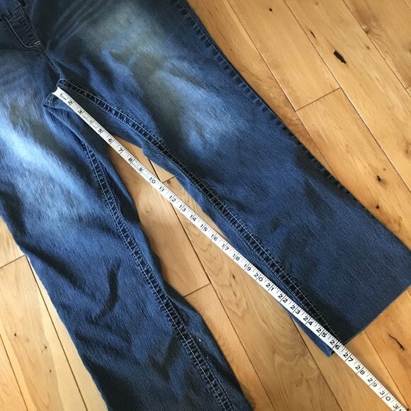 Vintage KD Medium Blue Stretchy Pull-On Denim Jeans - Picture 16 of 16